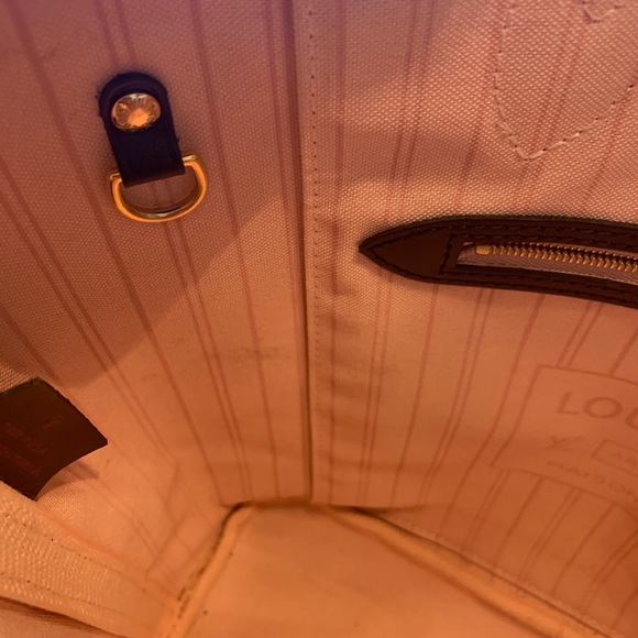 Louis Vuitton Neverfull MM Damier ebene rose - Picture 4 of 11